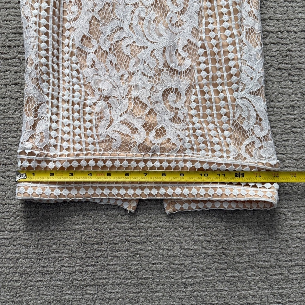 PrettyLittleThing White Crochet Lace Midi Dress - Picture 9 of 13